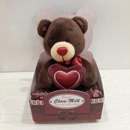 Мишка Choco с сердцем