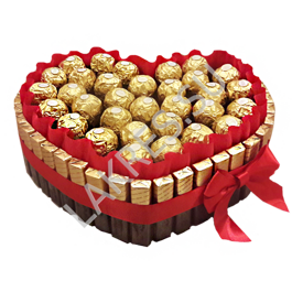 Сердце из конфет Мерси