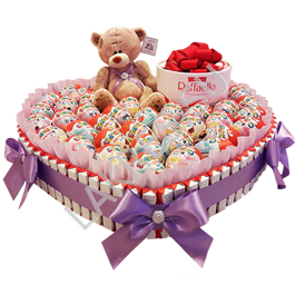 Сердце из киндеров